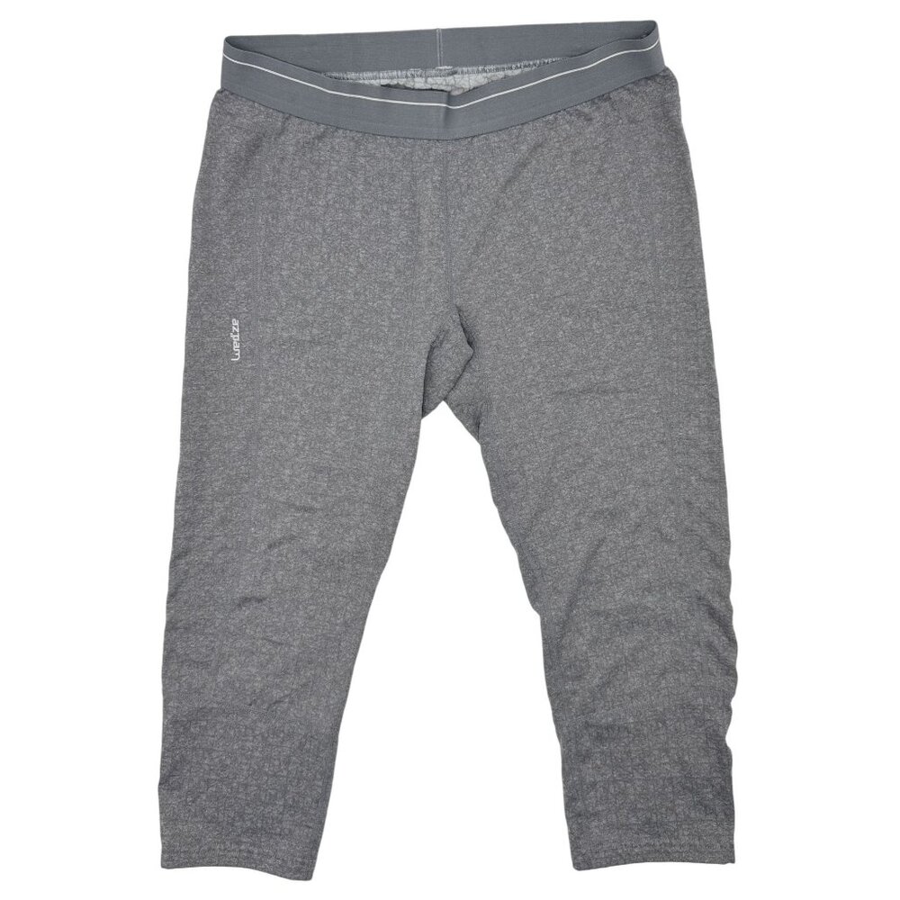 Decathlon Wedze Size L / M Womens Gray Thermal Base Layer Pants